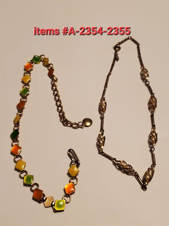 from GGMJTREASRES Jewelry - 2 Necklaces, items # A-2354-2355, wt. 23 grams.